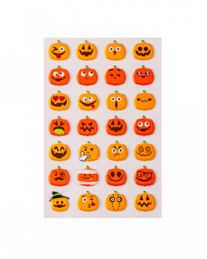 3D Kürbis Jack O'Lantern Aufkleber