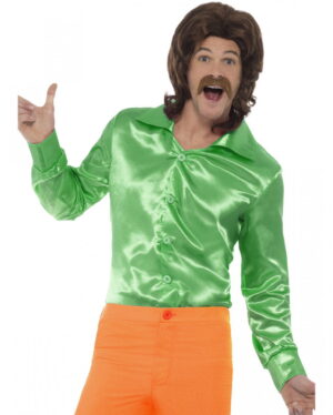 60s Disco Hemd grün M