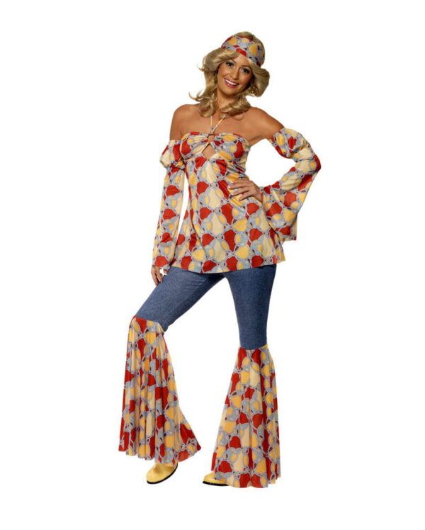 70er Vintage Hippie Girl Kostüm M 40-42