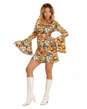 70s Groovy Kostümkleid Bubbles XL