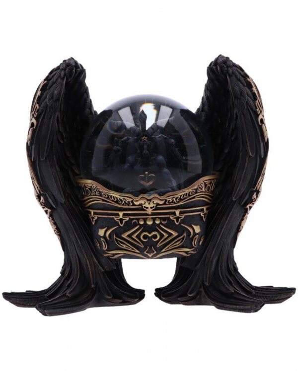 Antike Baphomet Schneekugel 22