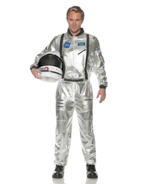 Astronauten Herrenkostüm silber XL-XXL 54-56