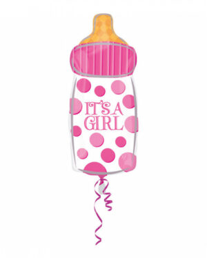 Babyfläschchen Folienballon "It´s a Girl"