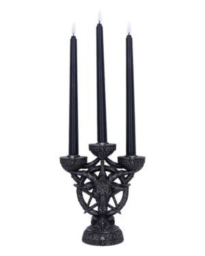 Baphomet's Leuchtender Kerzenständer mit LED Kerzen 46cm