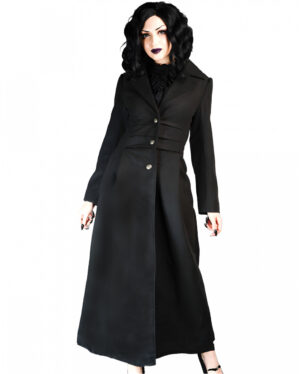 Baroness Gothic Mantel schwarz S/M