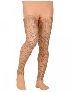 "Behaarte Beine" Scherz-Strumpfhose XL