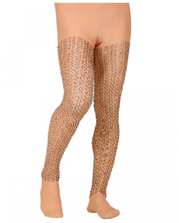 "Behaarte Beine" Scherz-Strumpfhose XL