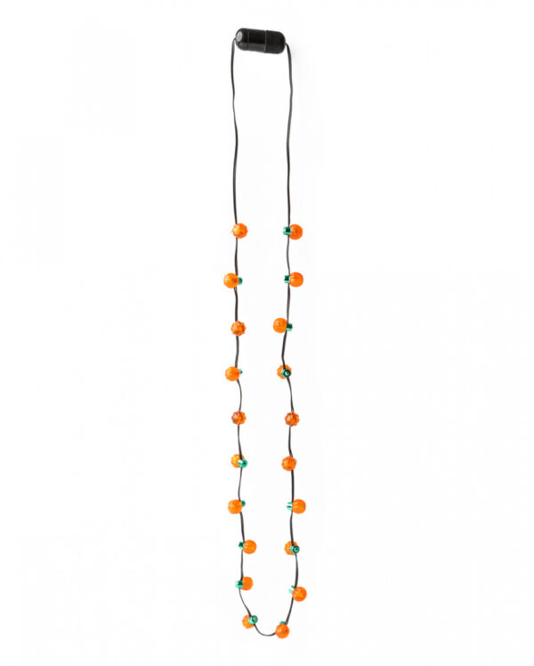 Blinkende Kürbis Halskette mit Flashing Pumpkins