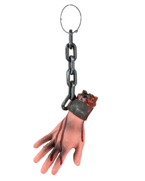 Blutige Hand mit Folterkette 39cm
