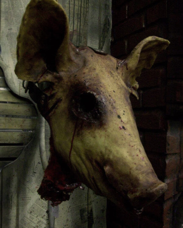Blutige Schweineschädel Maske Splatter Hog