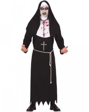 Blutige Zombie Nonne Herren Kostüm XL