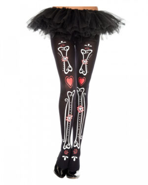 Bone & Heart Strumpfhose
