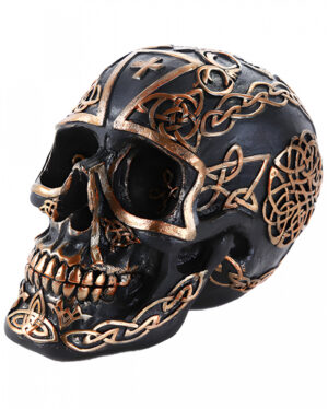 Celtic Cross Totenkopf mit Tribals 17cm