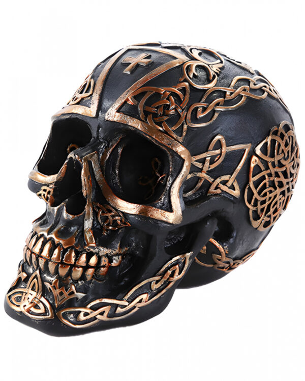 Celtic Cross Totenkopf mit Tribals 17cm