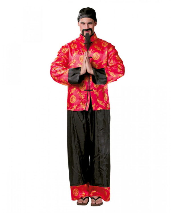 Chinesischer Mandarin Herrenkostüm L