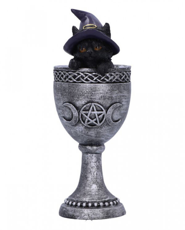 Coven Cup Hexenkatze mit Silber Kelch 15