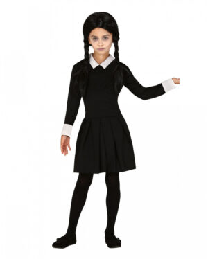Dark Girl Kinder Kostüm Kleid Schwarz XL
