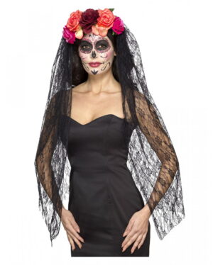 Day of the Dead Haarreif mit Rosen