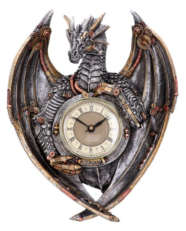 Dracus Horologium Steampunk Wanduhr 27