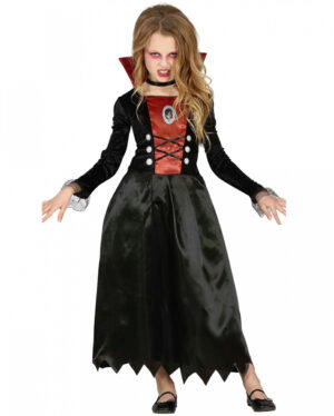 Edles Vampiress Kinderkostüm XL (10-12) Jahre