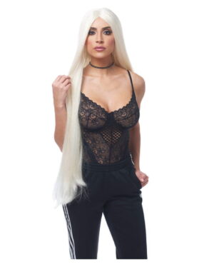 Extra lange Perücke Kim blond