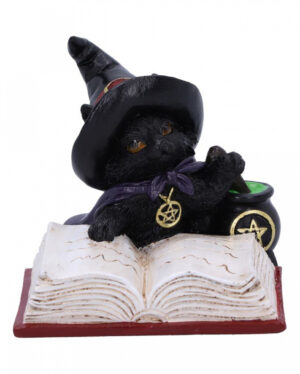 Familiar's Brew Katzenfigur mit Hexenkessel 8