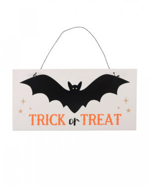 Fledermaus Trick or Treat Hängeschild