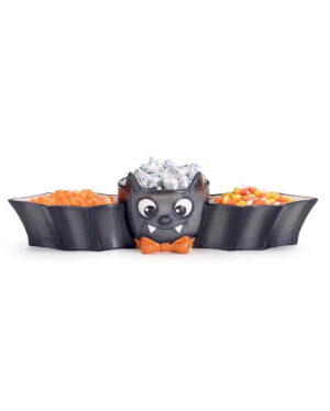 Fledermaus als Halloween Bonbonschale 39cm