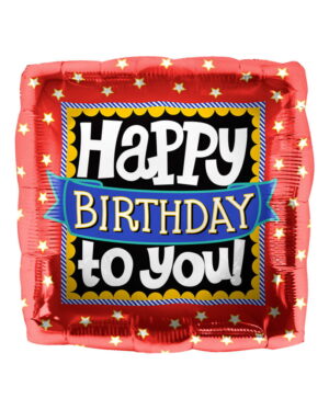 Folienballon Happy Birthday to you