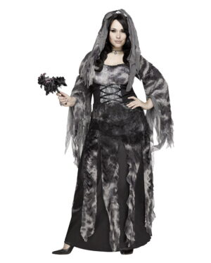 Friedhofs Braut PLUS SIZE Halloweenkostüm mit Schleier XL
