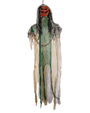 Gefesseltes Kürbismonster mit Sound & Licht Hängefigur 120cm