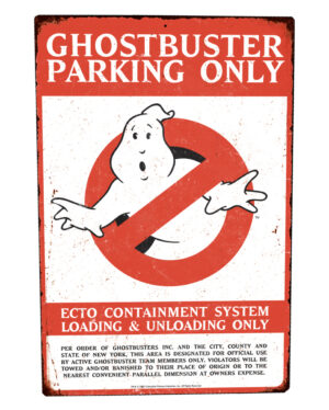 Ghostbuster Parking Only Metallschild