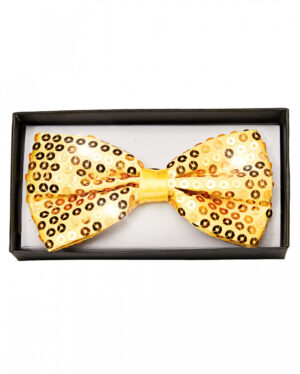 Goldene Pailletten Fliege Deluxe
