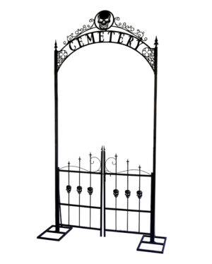 Gothic Cemetery Torbogen mit Gatter 2