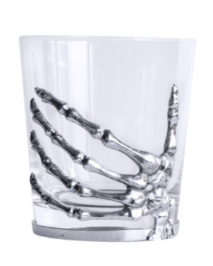 Gothic Heritage Skeletthand Whiskey Glas 300ml