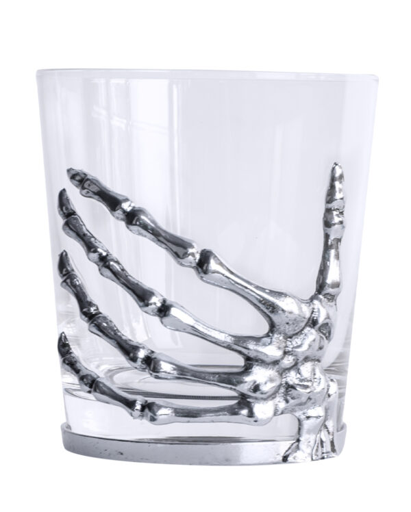 Gothic Heritage Skeletthand Whiskey Glas 300ml