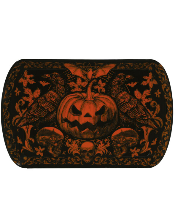 Gothic Kürbis Tablett 24x39cm
