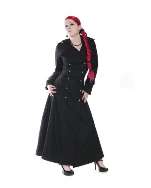 Gothic Mantel mit Doppelreihe M