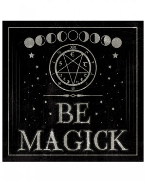 Gothic Metallschild "Be Magick" 20cm