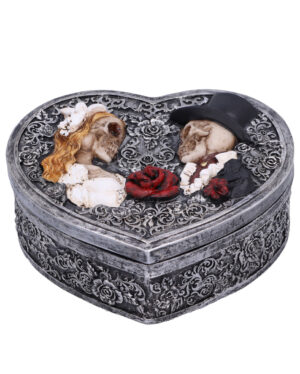 Gothic Schatulle mit Skelett Brautpaar 13