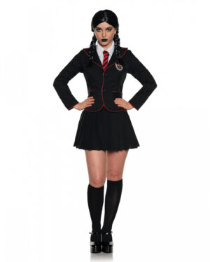 Gothic Schulmädchen Damenkostüm L