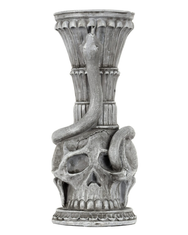 Gothic Skull & Schlange Kerzenhalter 25cm