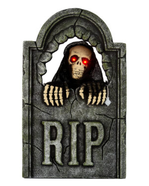 Grabstein mit sich bewegendem Grim Reaper