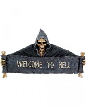 Großes Türschild Welcome to Hell
