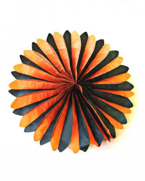 Halloween Fächer Rosette 48cm