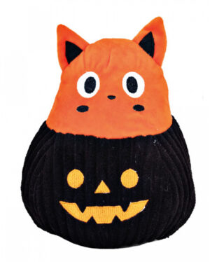 Halloween Hundespielzeug Kürbis mit Katze