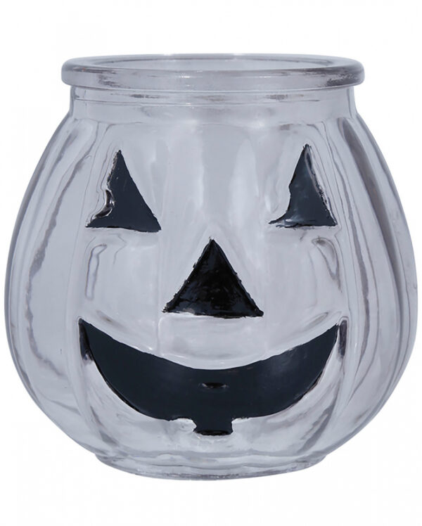 Halloween Kürbis Kerzenglas
