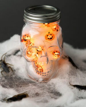 Halloween Mini Kürbis Lichterkette als Deko