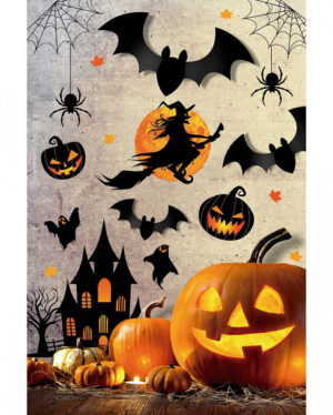 Halloween Silhouetten Wand Sticker