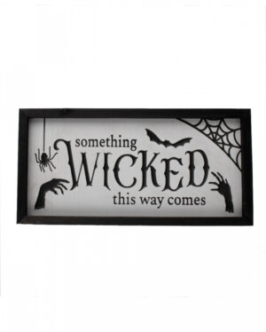 Halloween Wandbild "Something Wicked this Way comes" 40cm